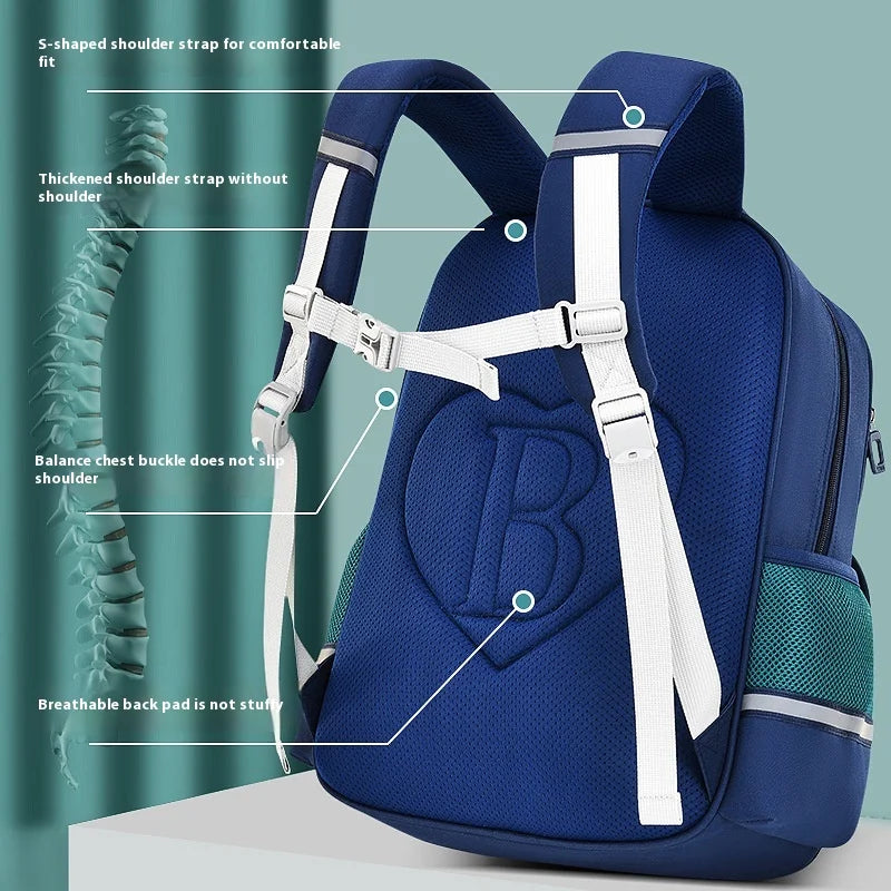 Keman KM-K114 Geometric Kids School Backpack 4