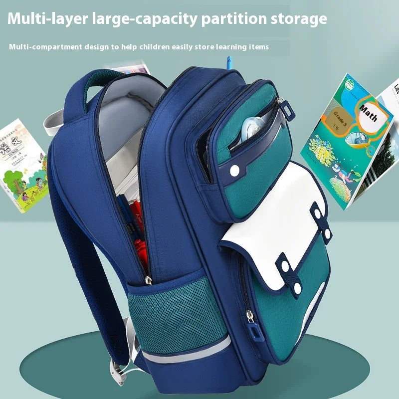 Keman KM-K114 Geometric Kids School Backpack 5