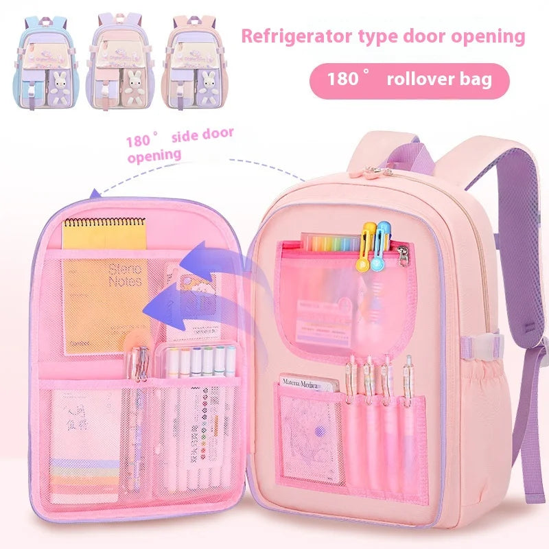 Keman KM-K118 Cartoon Girls Waterproof School Backpack 3