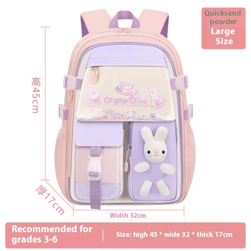 Keman KM-K118 Cartoon Girls Waterproof School Backpack 6