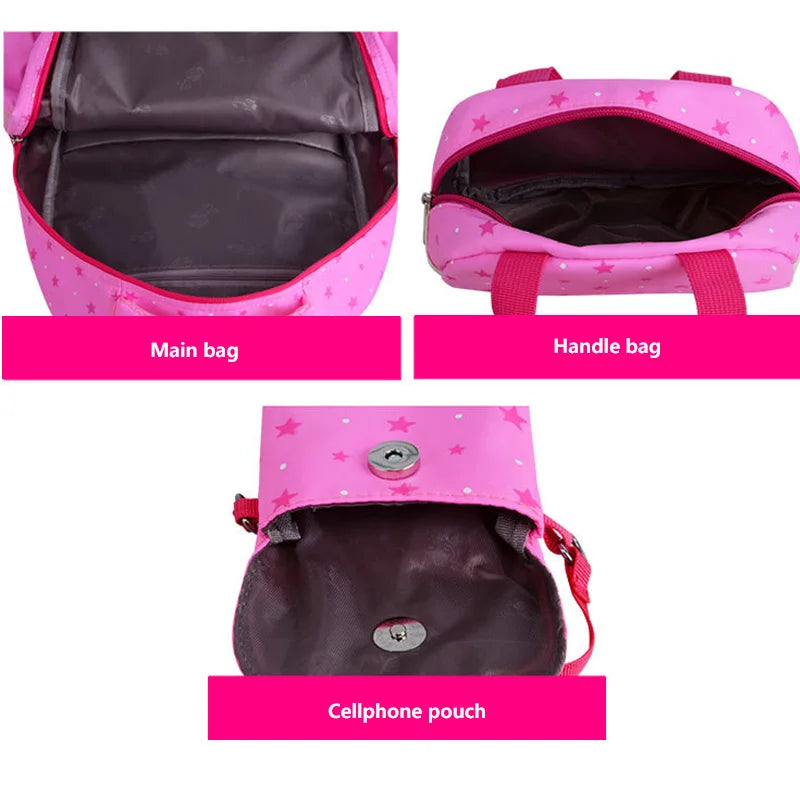 Keman KMA3211 Cartoon Girls Waterproof School Backpack 3