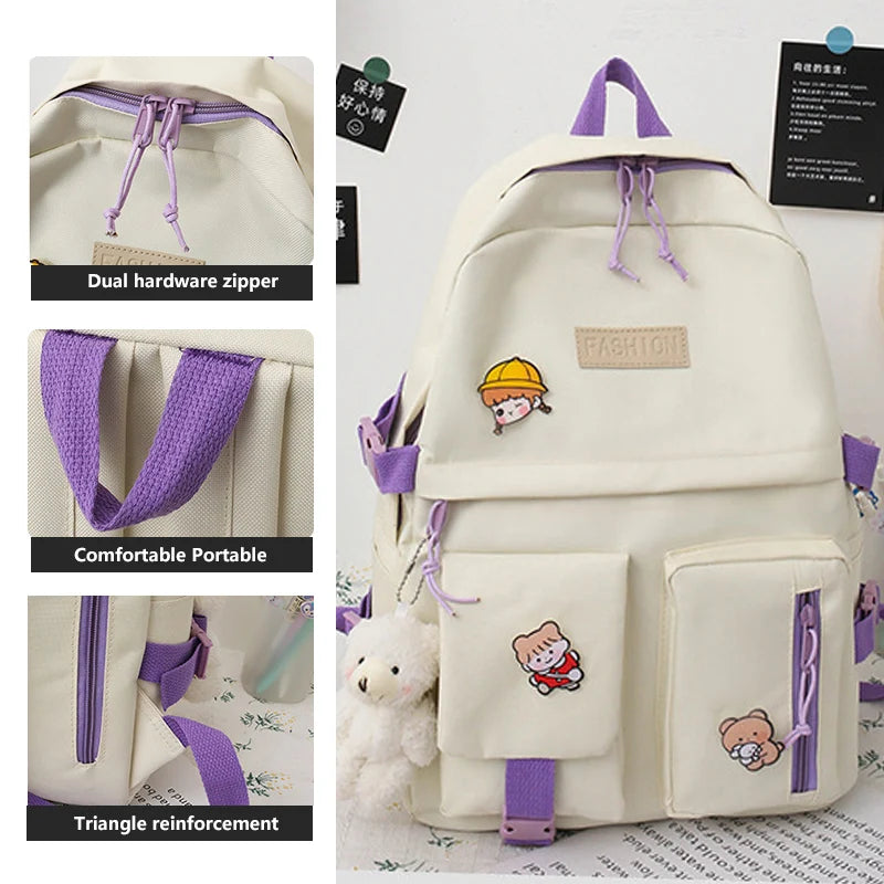 Keman KMAyy2372 Cartoon Kids Waterproof School Backpack 2