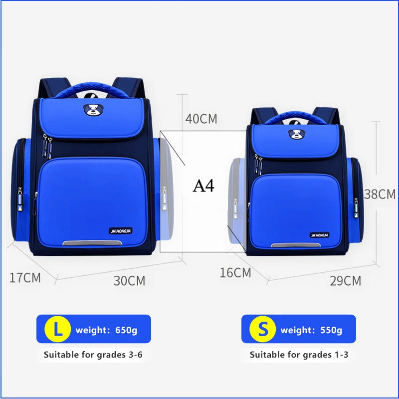 Keman KMBC1007-1 Cartoon Boys Waterproof School Backpack 5