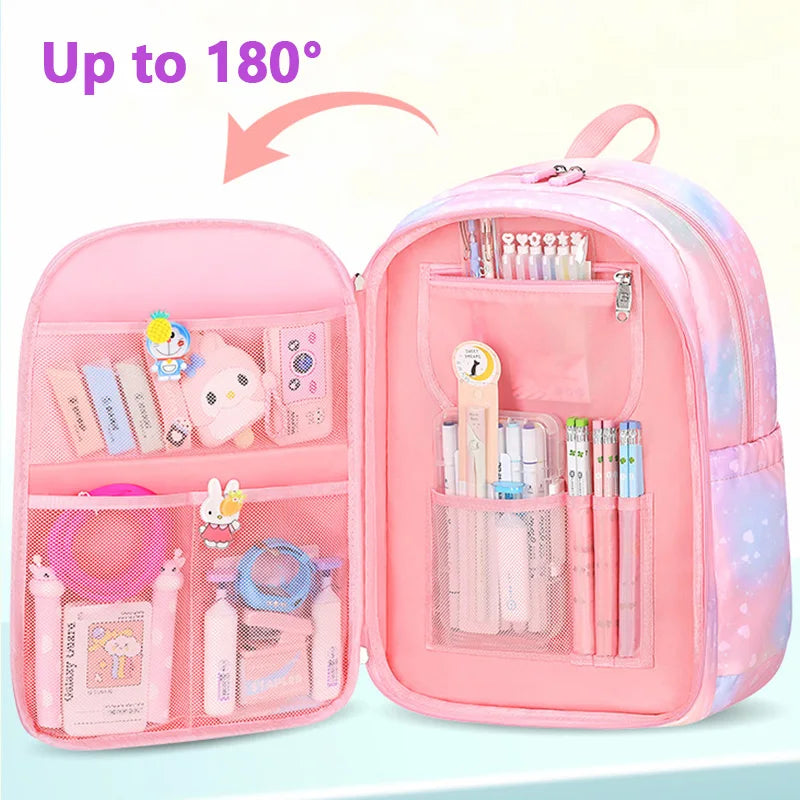 Keman KMBC1016-3 Cartoon Girls Waterproof School Backpack 4