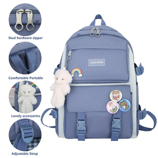 Keman KMJS0711 Cartoon Girls School Backpack 2