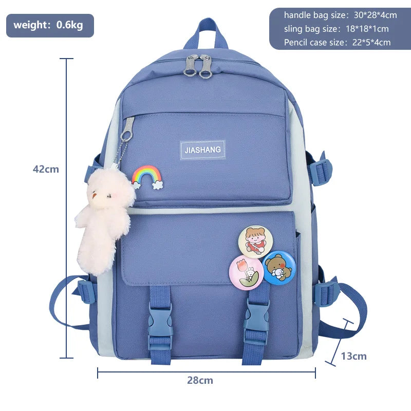 Keman KMJS0711 Cartoon Girls School Backpack 5