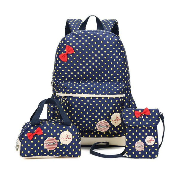 Keman KMSF2003 Animal-Print Girls Waterproof School Backpack 1