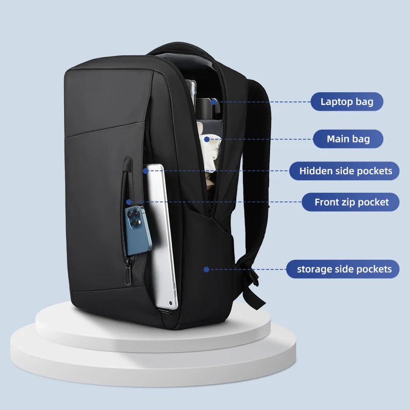 Backper Equator Travel Oxford Backpack — top view
